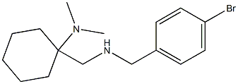 1-({[(4-bromophenyl)methyl]amino}methyl)-N,N-dimethylcyclohexan-1-amine Structure