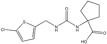 1-({[(5-chlorothiophen-2-yl)methyl]carbamoyl}amino)cyclopentane-1-carboxylic acid