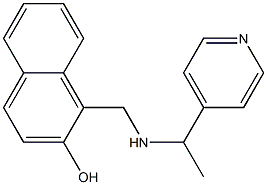 1-({[1-(pyridin-4-yl)ethyl]amino}methyl)naphthalen-2-ol|