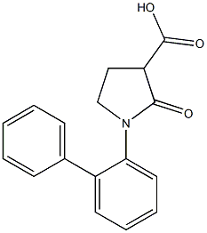 1-(1,1'-biphenyl-2-yl)-2-oxopyrrolidine-3-carboxylic acid|