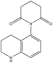 1-(1,2,3,4-tetrahydroquinolin-5-yl)piperidine-2,6-dione Structure