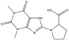 1-(1,3-dimethyl-2,6-dioxo-2,3,6,7-tetrahydro-1H-purin-8-yl)pyrrolidine-2-carboxylic acid