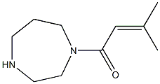 1-(1,4-diazepan-1-yl)-3-methylbut-2-en-1-one 化学構造式