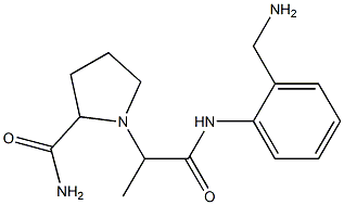 1-(1-{[2-(aminomethyl)phenyl]carbamoyl}ethyl)pyrrolidine-2-carboxamide|