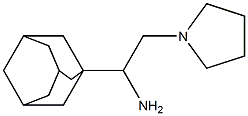 1-(1-adamantyl)-2-pyrrolidin-1-ylethanamine,,结构式