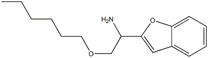 1-(1-benzofuran-2-yl)-2-(hexyloxy)ethan-1-amine Structure