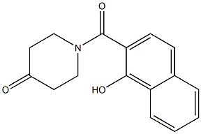 1-(1-hydroxy-2-naphthoyl)piperidin-4-one Structure