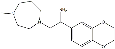 1-(2,3-dihydro-1,4-benzodioxin-6-yl)-2-(4-methyl-1,4-diazepan-1-yl)ethan-1-amine Structure