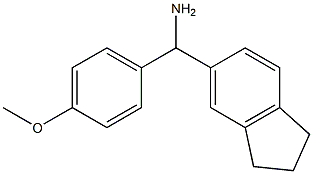 1-(2,3-dihydro-1H-inden-5-yl)-1-(4-methoxyphenyl)methanamine