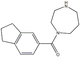 1-(2,3-dihydro-1H-inden-5-ylcarbonyl)-1,4-diazepane Structure