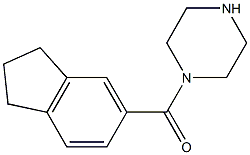 1-(2,3-dihydro-1H-inden-5-ylcarbonyl)piperazine Structure