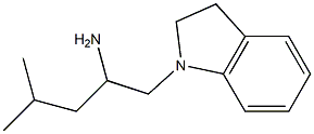 1-(2,3-dihydro-1H-indol-1-yl)-4-methylpentan-2-amine Structure