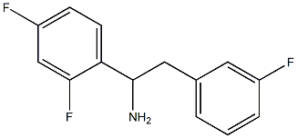 1-(2,4-difluorophenyl)-2-(3-fluorophenyl)ethan-1-amine 结构式