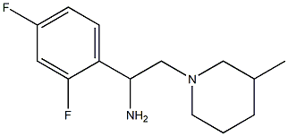 1-(2,4-difluorophenyl)-2-(3-methylpiperidin-1-yl)ethanamine,,结构式