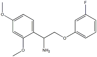 1-(2,4-dimethoxyphenyl)-2-(3-fluorophenoxy)ethanamine 结构式