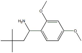 1-(2,4-dimethoxyphenyl)-3,3-dimethylbutan-1-amine 结构式