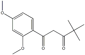 1-(2,4-dimethoxyphenyl)-4,4-dimethylpentane-1,3-dione,,结构式