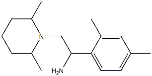  1-(2,4-dimethylphenyl)-2-(2,6-dimethylpiperidin-1-yl)ethan-1-amine