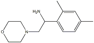 1-(2,4-dimethylphenyl)-2-morpholin-4-ylethanamine 结构式