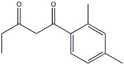 1-(2,4-dimethylphenyl)pentane-1,3-dione,,结构式