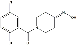 1-(2,5-dichlorobenzoyl)piperidin-4-one oxime Structure