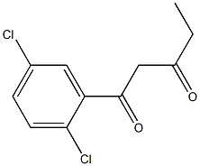 1-(2,5-dichlorophenyl)pentane-1,3-dione Struktur