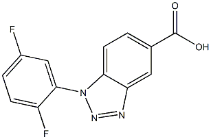 1-(2,5-difluorophenyl)-1H-1,2,3-benzotriazole-5-carboxylic acid|