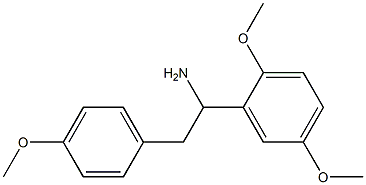 1-(2,5-dimethoxyphenyl)-2-(4-methoxyphenyl)ethan-1-amine Struktur