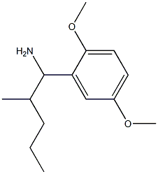 1-(2,5-dimethoxyphenyl)-2-methylpentan-1-amine Structure
