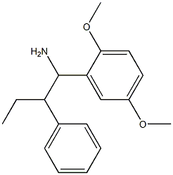 1-(2,5-dimethoxyphenyl)-2-phenylbutan-1-amine Struktur