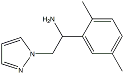 1-(2,5-dimethylphenyl)-2-(1H-pyrazol-1-yl)ethanamine 结构式