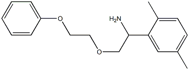 1-(2,5-dimethylphenyl)-2-(2-phenoxyethoxy)ethan-1-amine Structure