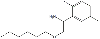 1-(2,5-dimethylphenyl)-2-(hexyloxy)ethan-1-amine,,结构式