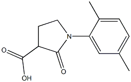1-(2,5-dimethylphenyl)-2-oxopyrrolidine-3-carboxylic acid Structure