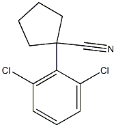 1-(2,6-dichlorophenyl)cyclopentane-1-carbonitrile Structure