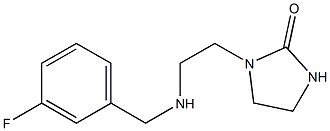 1-(2-{[(3-fluorophenyl)methyl]amino}ethyl)imidazolidin-2-one,,结构式