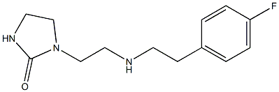 1-(2-{[2-(4-fluorophenyl)ethyl]amino}ethyl)imidazolidin-2-one Struktur