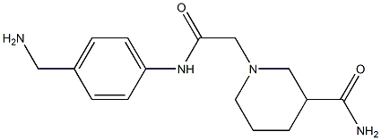 1-(2-{[4-(aminomethyl)phenyl]amino}-2-oxoethyl)piperidine-3-carboxamide