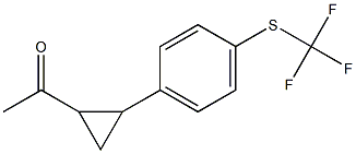  1-(2-{4-[(trifluoromethyl)sulfanyl]phenyl}cyclopropyl)ethan-1-one