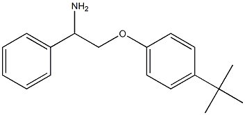 1-(2-amino-2-phenylethoxy)-4-tert-butylbenzene,,结构式