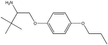 1-(2-amino-3,3-dimethylbutoxy)-4-propoxybenzene Structure