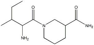 1-(2-amino-3-methylpentanoyl)piperidine-3-carboxamide Structure