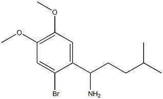 1-(2-bromo-4,5-dimethoxyphenyl)-4-methylpentan-1-amine Structure