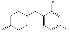 1-(2-bromo-4-fluorobenzyl)piperidin-4-one