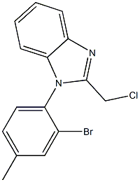 1-(2-bromo-4-methylphenyl)-2-(chloromethyl)-1H-1,3-benzodiazole