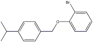 1-(2-bromophenoxymethyl)-4-(propan-2-yl)benzene 结构式