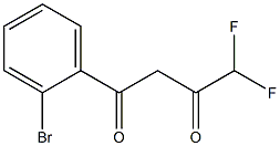 1-(2-bromophenyl)-4,4-difluorobutane-1,3-dione Structure