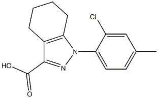 1-(2-chloro-4-methylphenyl)-4,5,6,7-tetrahydro-1H-indazole-3-carboxylic acid Structure