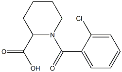 1-(2-chlorobenzoyl)piperidine-2-carboxylic acid Structure
