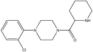 1-(2-chlorophenyl)-4-(piperidin-2-ylcarbonyl)piperazine|